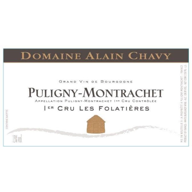 Puligny Montrachet 1er Cru "Les Folatières" 2022 Domaine Alain Chavy